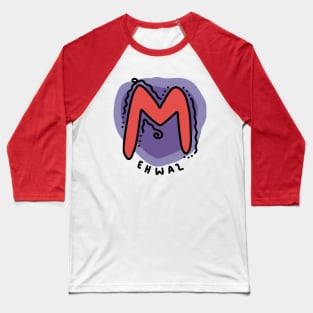 EHWAZ Rune Colorful Doodles Baseball T-Shirt